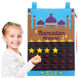 Calendrier de Ramadan en Feutrine avec Marqueur Étoile - Temple Bleu