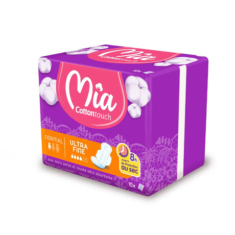 Mia Cotton Touch Serviette Hygiénique Ultra Fine Normal - 10 Unités