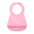 Baberos Nûby con estampado de princesas de silicona 3D - 3m+