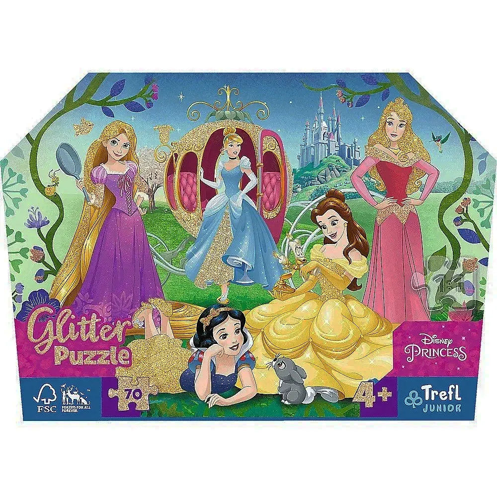 Trefl Glitter Princesses 70 Piece Puzzle - 4A+