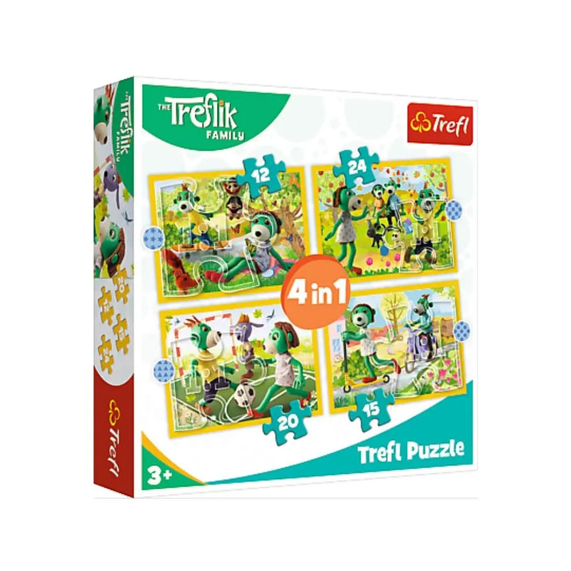 Trefl 4-in-1 Treflik Family Puzzle - 3A+