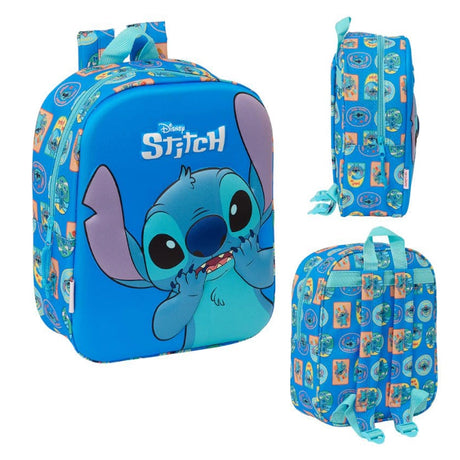 Safta Sac à Dos 3D avec Poche Rouge - Stitch