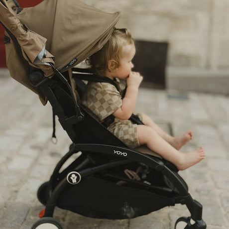 Stokke® YOYO³ Stroller Black Frame 6M+ - Toffee