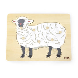 Viga Toys Puzzle Montessori 18M+ - Mouton