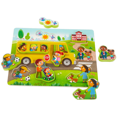 B. Toys Puzzle en Bois Autobus Scolaire 2A+