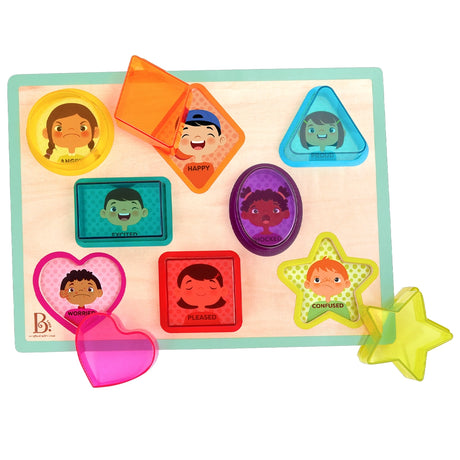 B. Toys Puzzle en Bois Formes et Émotions 2A+