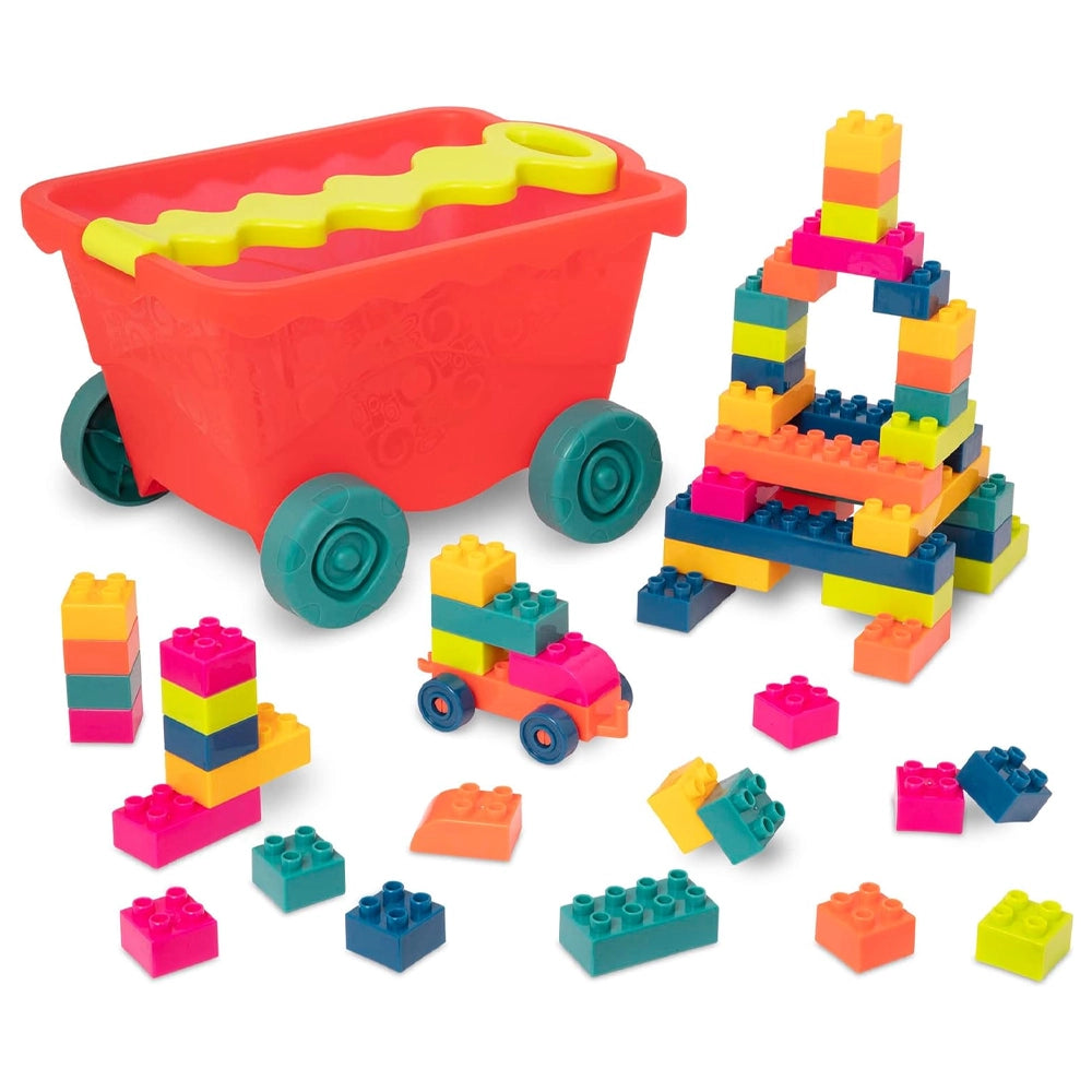 B. Toys Blocs Wagon de Construction et Chariot 18M+