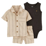 Ensemble 3 Pièces Carter's - Beige & Noir