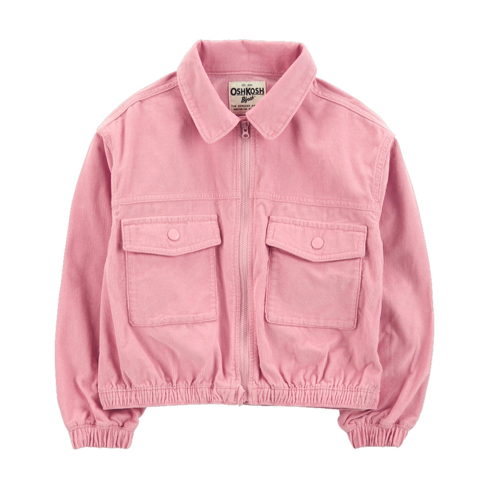 Veste Boutonnée en Velours Côtelé Souple OshKosh - Rose