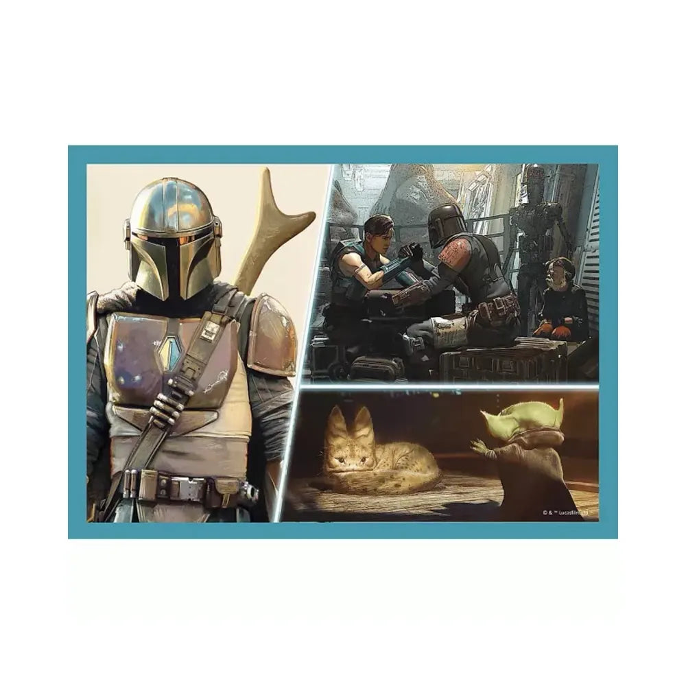 Trefl 4-in-1 Star Wars The Mandalorian and his World Puzzle - 4A+