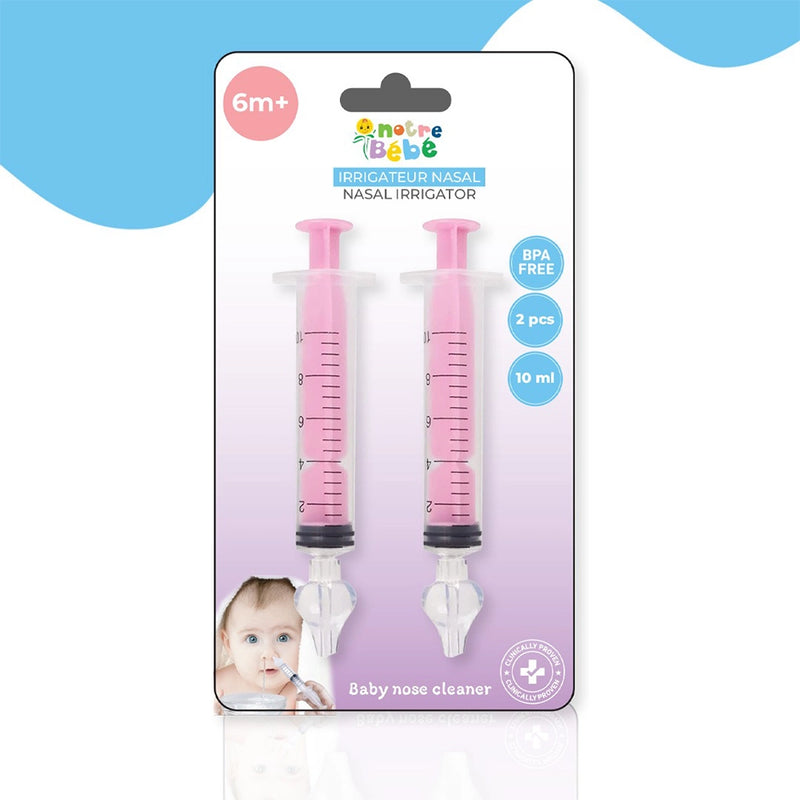 Our Baby 2 Pack Nasal Syringes - Pink
