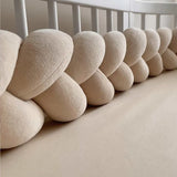 BébéYo Tour de Lit Tressé Velours 3.6m - Beige