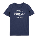 T-shirt à Graphique avec Logo OshKosh Garçon - Bleu
