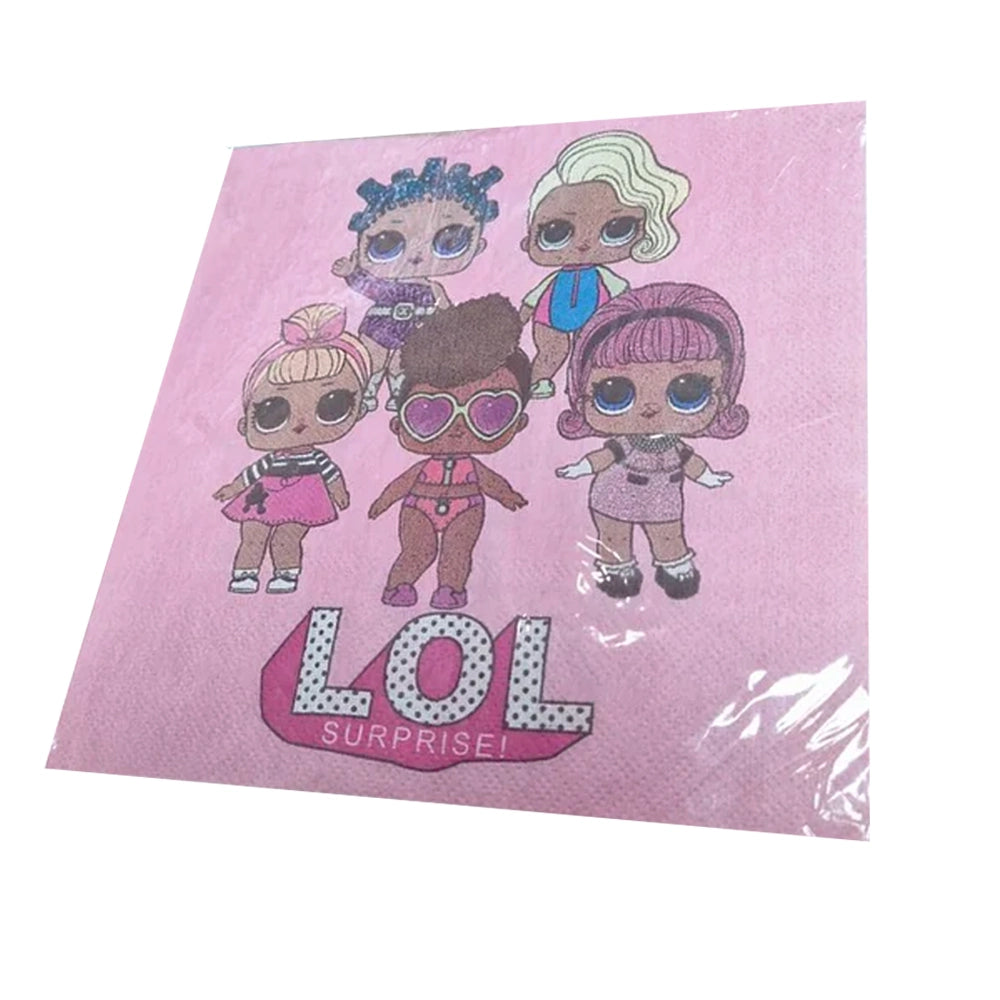 Serviette de Plage - LOL Surprise - BFF - 140 cm x 70 cm - 100% Coton - Rose - Maison