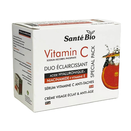 Santé Bio Pack Éclaircissant Vitamine C ( Crème + Sérum )
