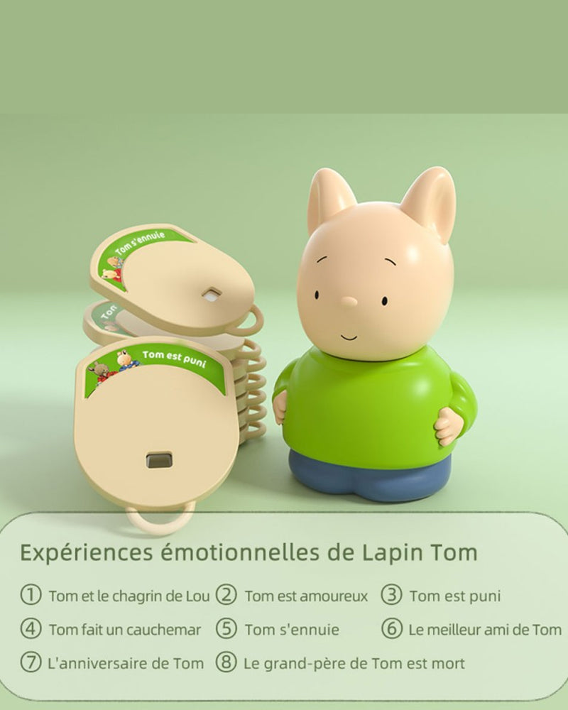 ZzzMoon Figurine Lapin Tom – Expériences émotionnelles