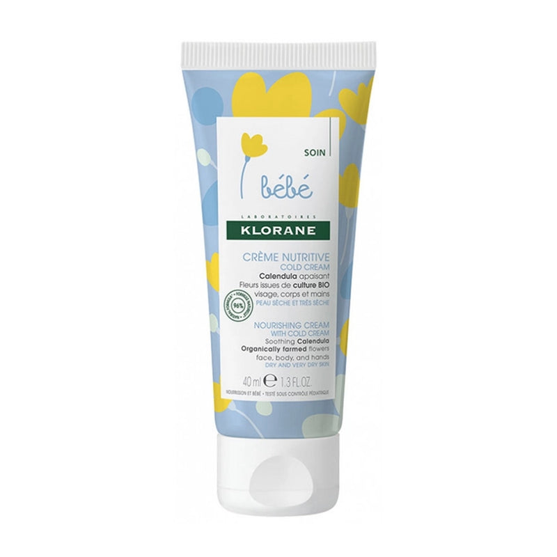 Klorane Bebé Crema Nutritiva al Cold Cream y Caléndula - 40ml