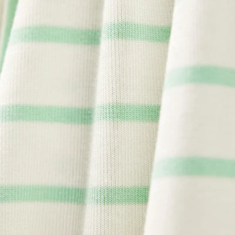 Carter's Baby Boy PurelySoft Striped Romper - Green & Ivory