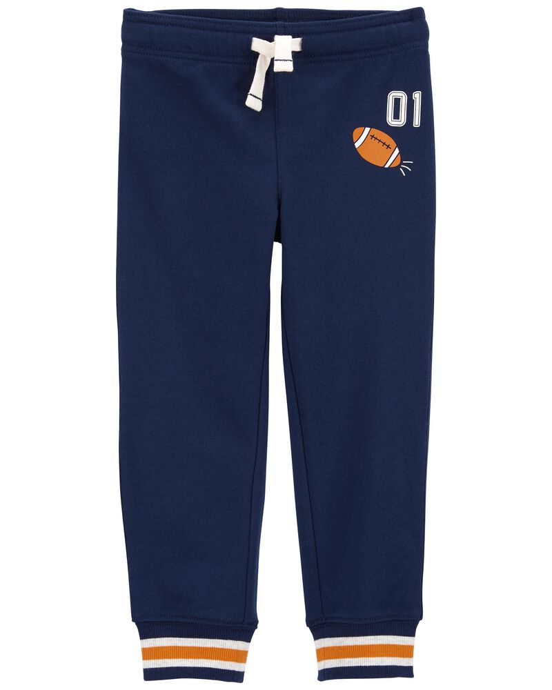 Carter's French Terry Pull-On Jogger Pants - Football