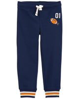 Carter's French Terry Pull-On Jogger Pants - Football