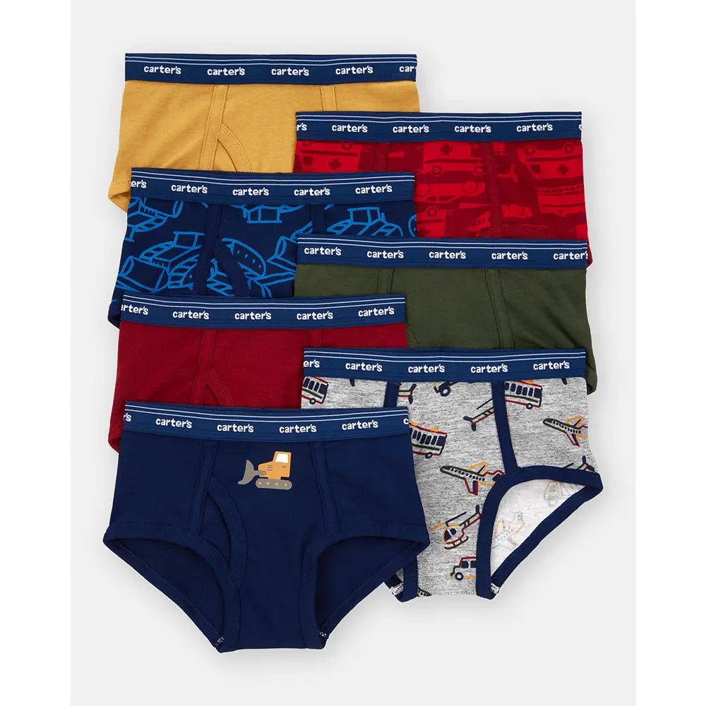 Lot de 7 slips en coton pour garçon