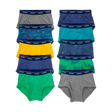 Lot de 10 slips pour garçon - 100% Coton