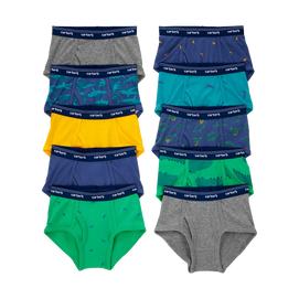 Lot de 10 slips pour garçon - 100% Coton