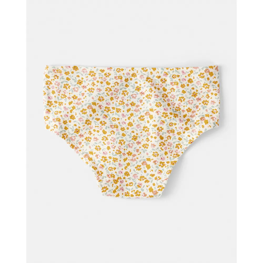 Lot de 7 culottes stretch fille - Floral/Cœurs