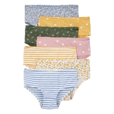 Lot de 7 culottes stretch fille - Floral/Cœurs