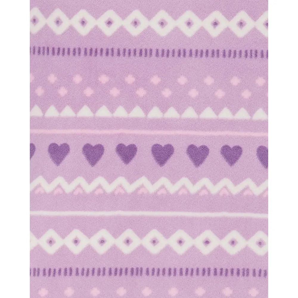 Pyjama 2 pièces enfant en velours Fair Isle