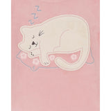 Pyjama 2 pièces enfant en velours motif chat
