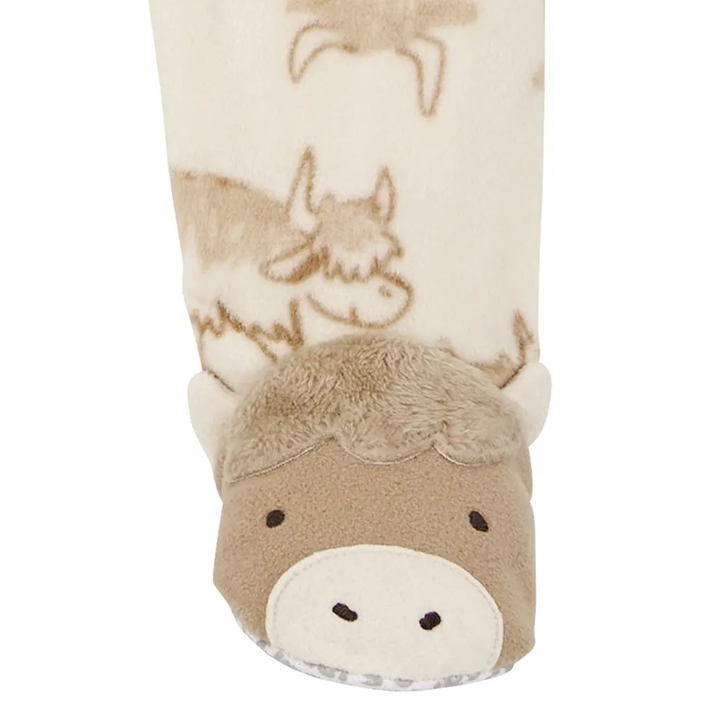 Grenouillère polaire 1 pièce enfant motif vache