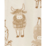Grenouillère polaire 1 pièce enfant motif vache
