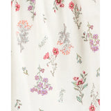 Ensemble 2 pièces enfant : haut à manches longues floral et pantalon évasé