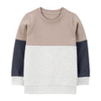 Sweat-shirt enfant color block en polaire