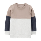 Sweat-shirt enfant color block en polaire