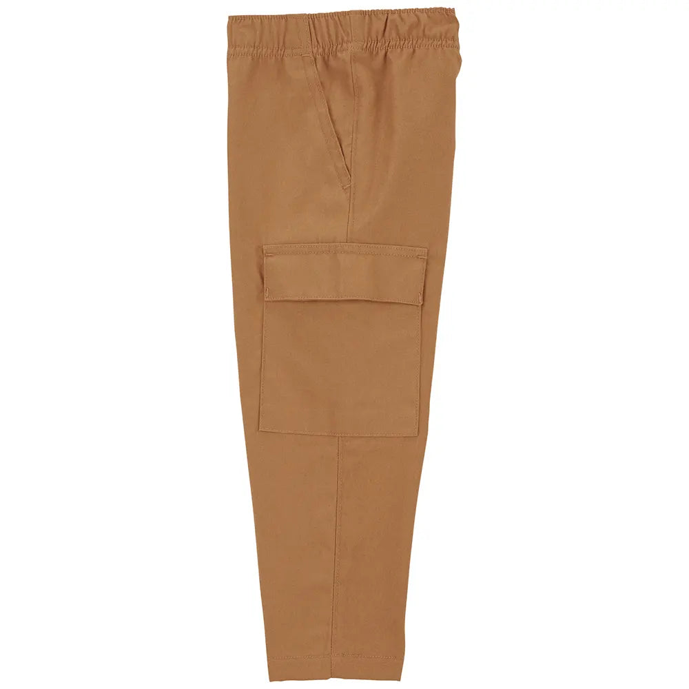 Ensemble 2 pièces enfant : t-shirt rayé en tissu éponge français et pantalon en toile