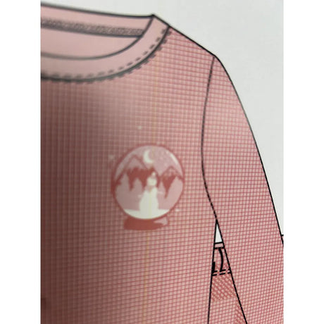 Pyjama 2 pièces enfant : haut thermique et bas en polaire à carreaux