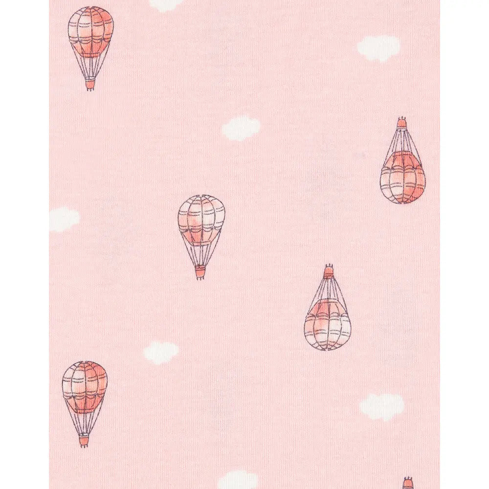 Pyjamas 4 Pièces en Coton Fille Carter's - Montgolfière