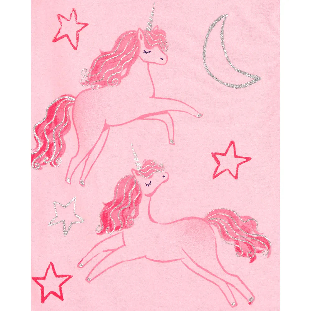 Pyjama 4 Pièces en Coton Fille Carter's - Licorne