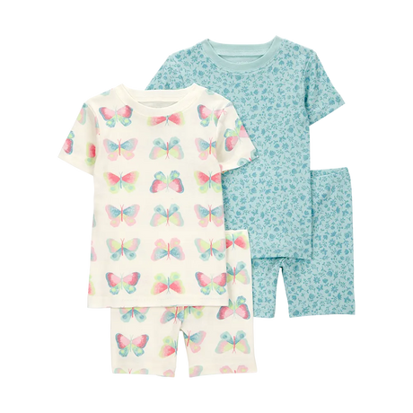 Pijama de 4 piezas para niña Carter's - Mariposa