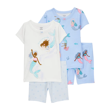 Pijama de 4 piezas para niña Carter's - Sirena