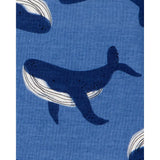 Pyjama 4 pièces baleine rayé garçon - 100% Coton