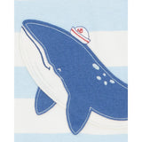 Pyjama 4 pièces baleine rayé garçon - 100% Coton