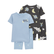 Pyjama 4 pièces espace garçon - 100% Coton