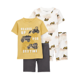 Pyjama 4 pièces chantier garçon - 100% Coton