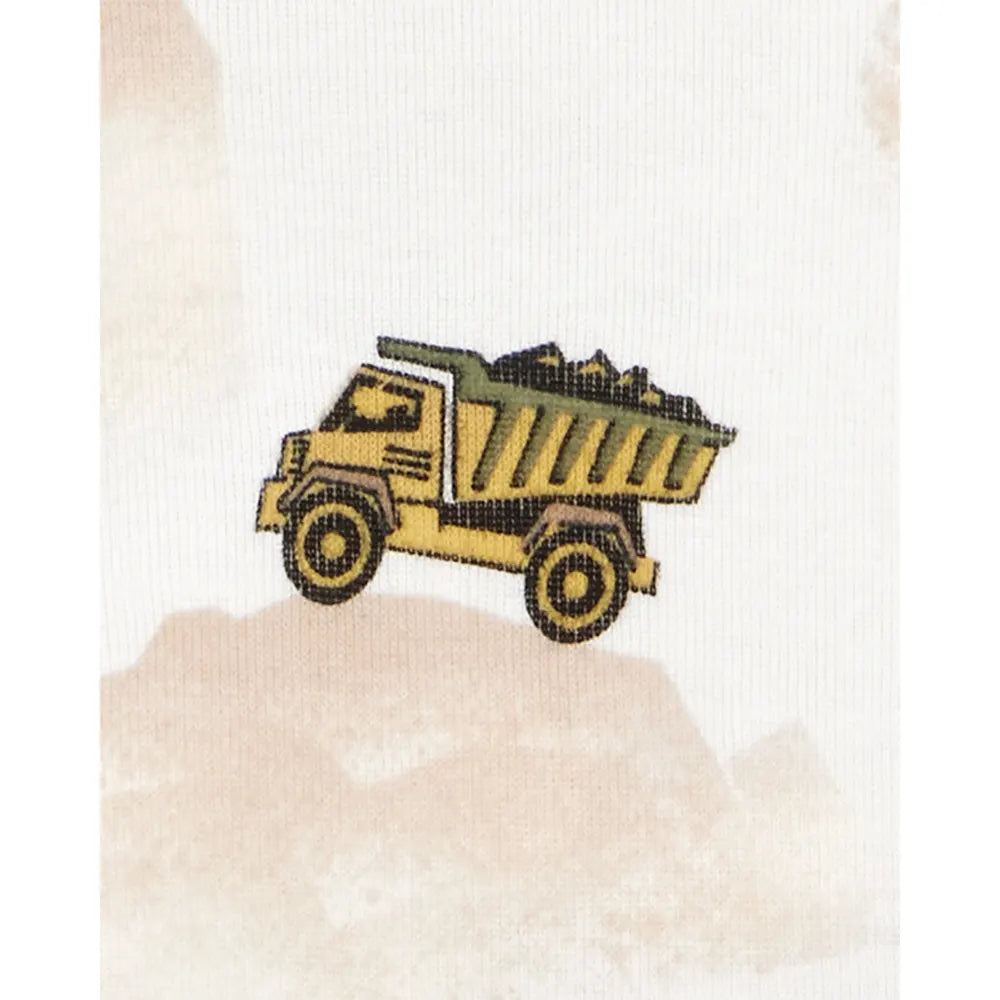 Pyjama 4 pièces chantier garçon - 100% Coton