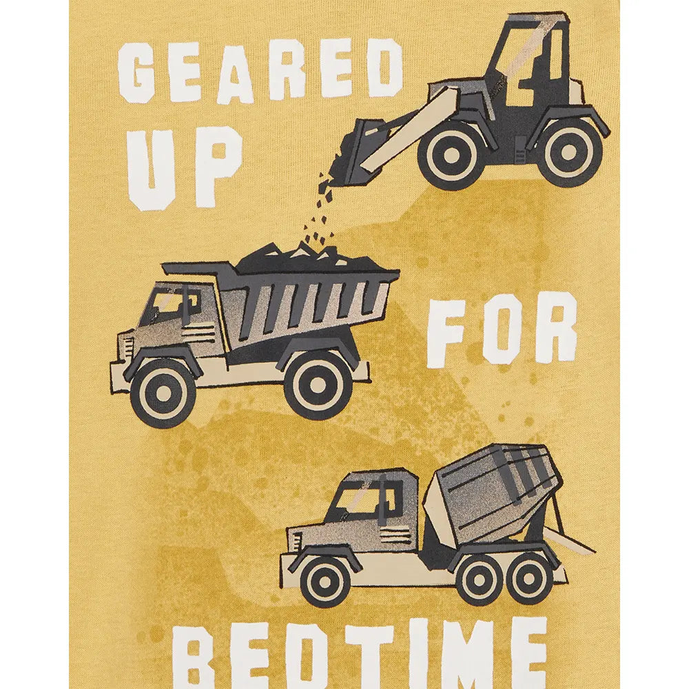 Pyjama 4 pièces chantier garçon - 100% Coton