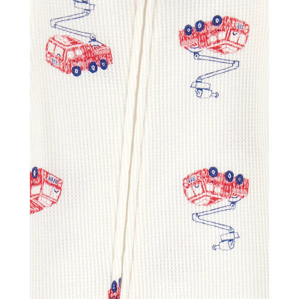 Carter's Boy's Waffle-Knit Sleep & Play - Firefighter