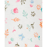 Pyjama 1 pièce sans pieds floral fille - Coton